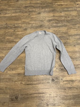Levi's Herrenpullover V-Ausschnitt Gr. S grau meliert