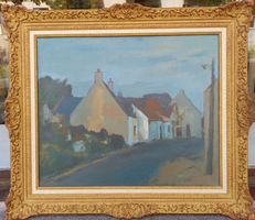 Ernest PIZZOTTI (1905-1984) beau tableau paysage breton