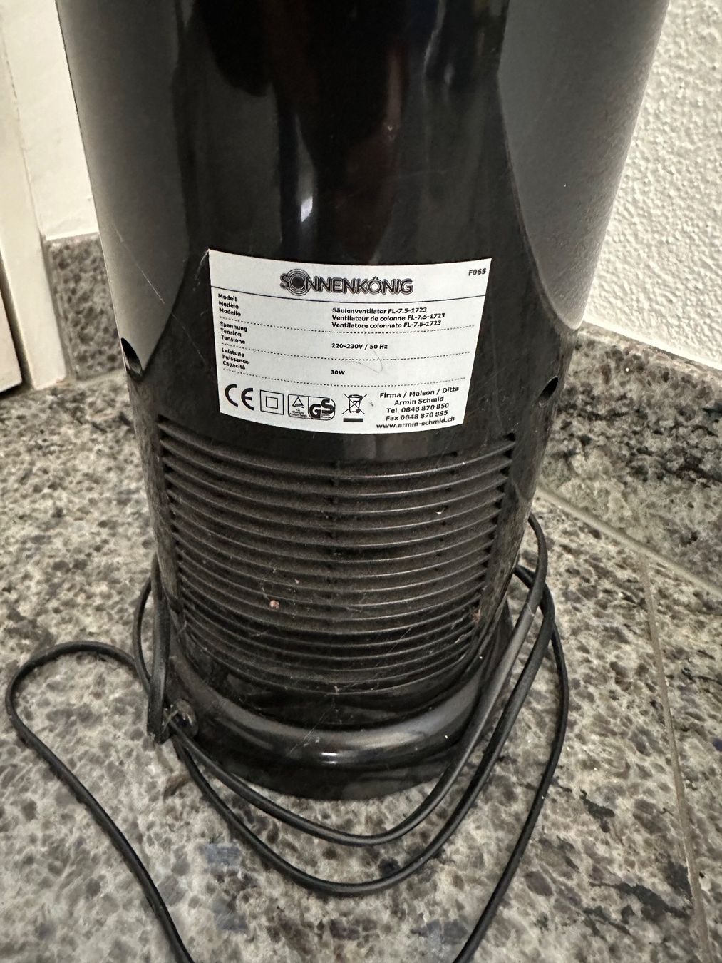 Ventilatori: Säulenventilator von Sonnenkoenig – Usato da Mauren venduto da SB1606 1
