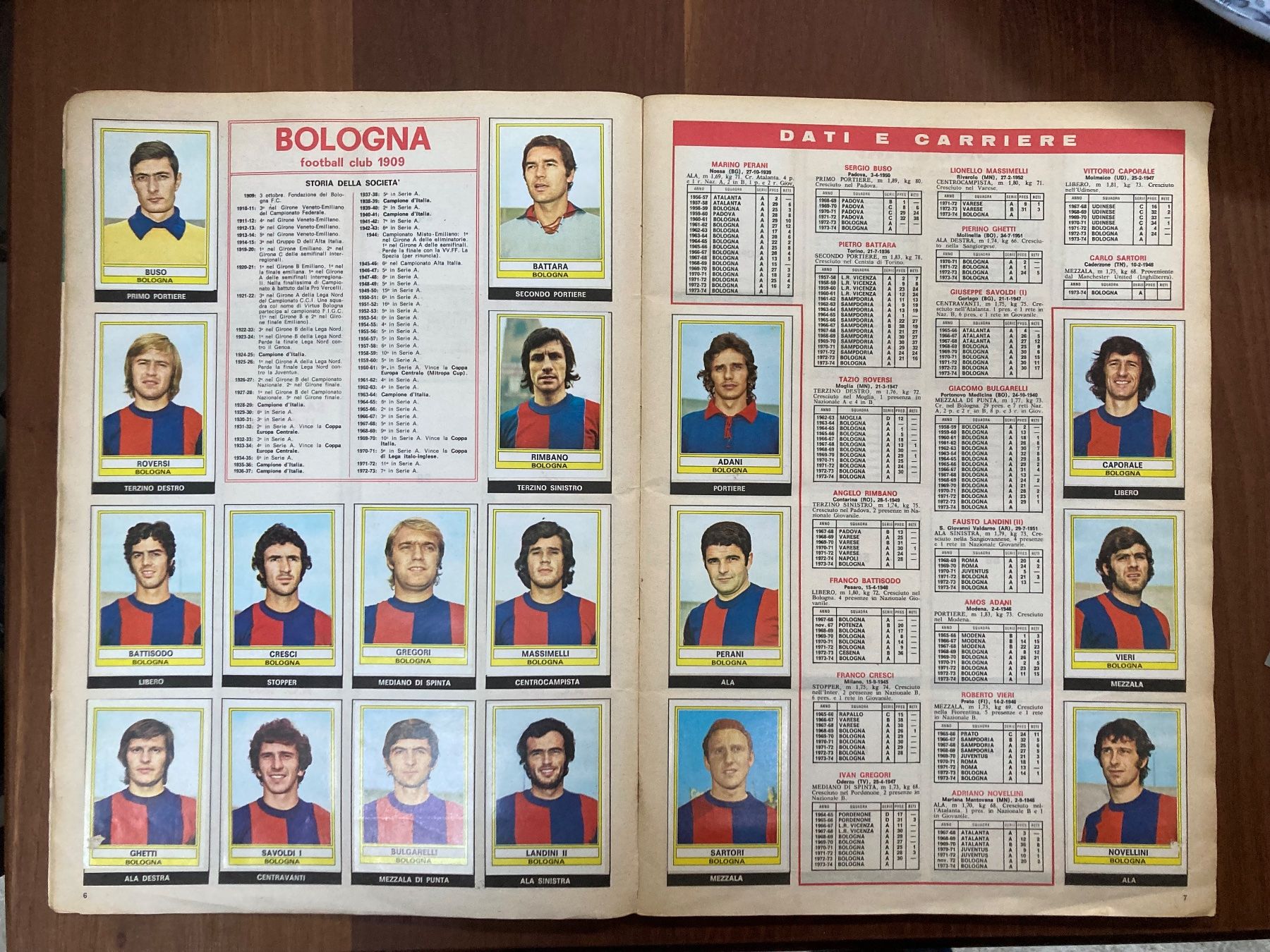 Panini Album: Panini Calciatori 1973 / 74 - Italia – Usato da zürich venduto da papalapa 3