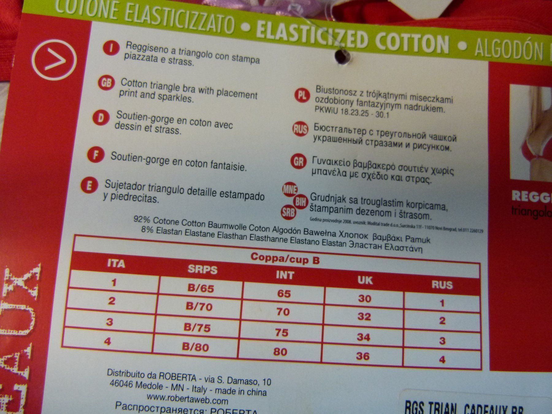 Sonstige Unterwäsche: BH in Gr. B/65 Neu %92 Baumwolle – Neu und originalverpackt aus Uerkheim von Kaufoption 6