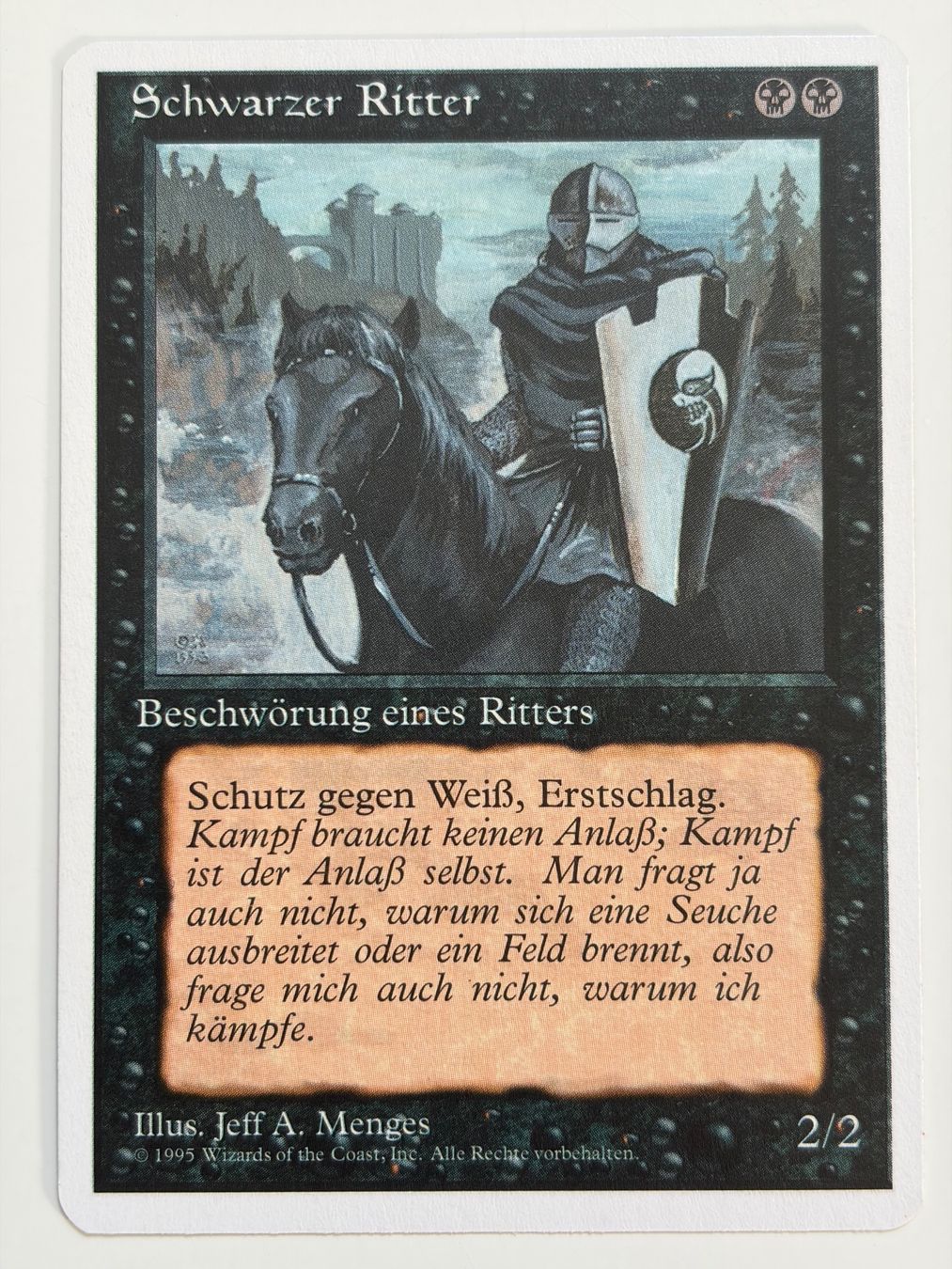 Magic The Gathering Carte collezionabili: Schwarzer Ritter – Usato da Bonstetten venduto da ddiederichs