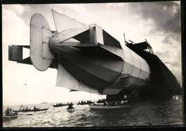 Fotografie Zeppelin Luftschiff LZ-6 wird