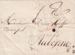 Vorphilatelie von Morges nach Aubonne 1816
