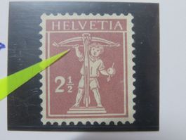 Abart 136.2.01c (*) weisser Punkt an d. Sehne b. re. Hand