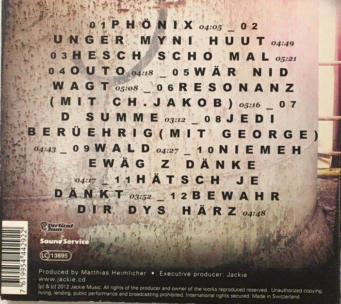CDs: Jackie - Unger myni huut – Gebraucht aus Grüningen von azulverde 1