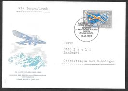 Gedenkpostflug Langenbruck - Bern - Locarno 13.7.1963