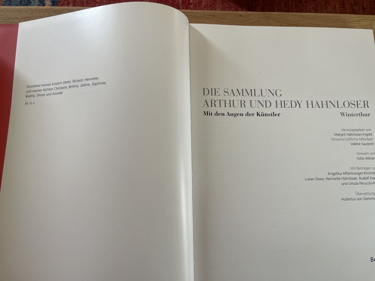 Libri: Kunstkatalog - Die Sammlung Arthur und Hedy Hanhloser – Usato da Winterthur venduto da cheerio97 2