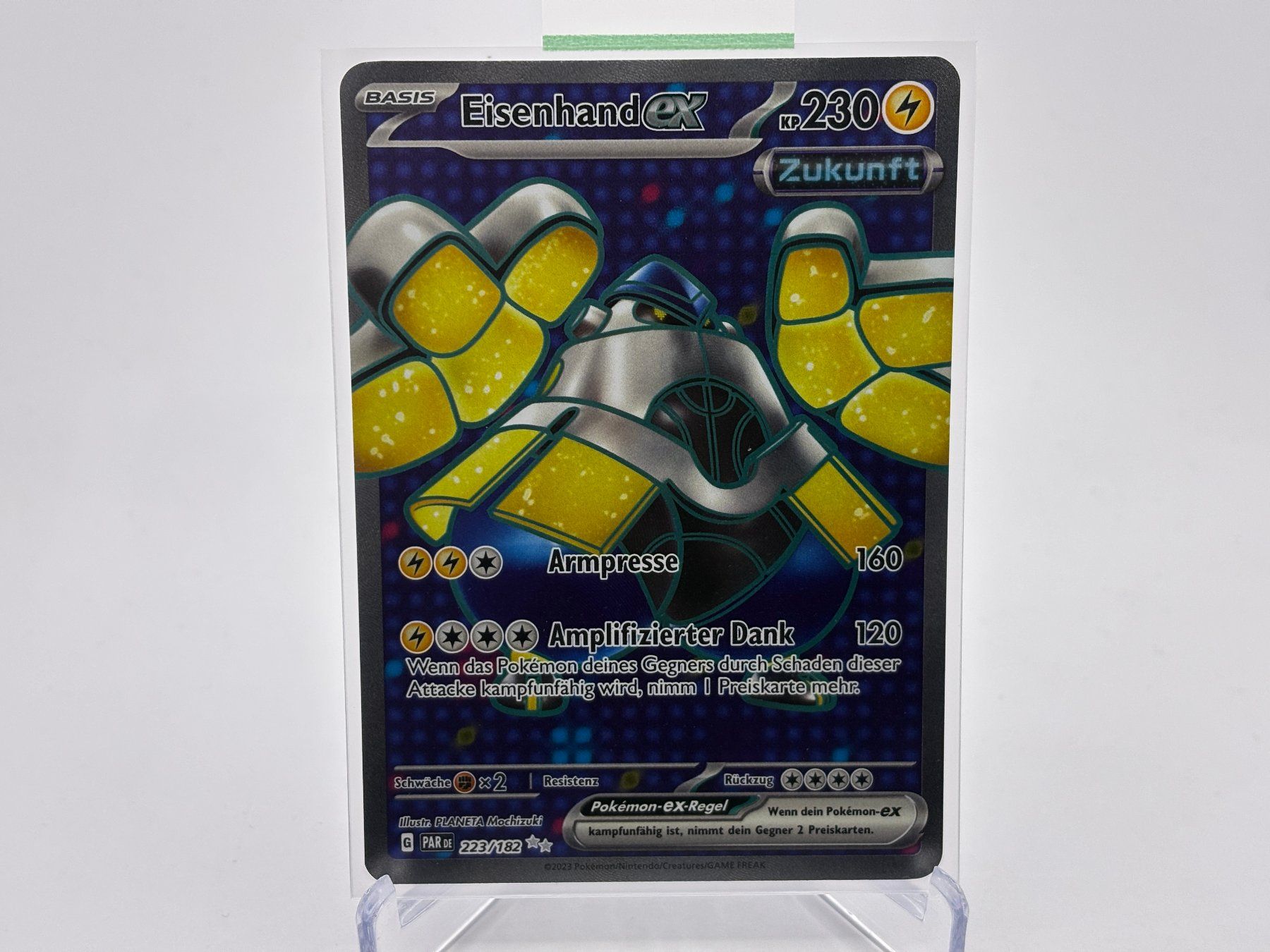 Pokémon Sammelbilder & Trading cards: Paradoxrift - Eisenhand ex  (PAR 223) - DE – Neu (gemäss Beschreibung) aus Allschwil von Bullach