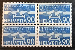 Flugpost F18 Viererblock postfrisch