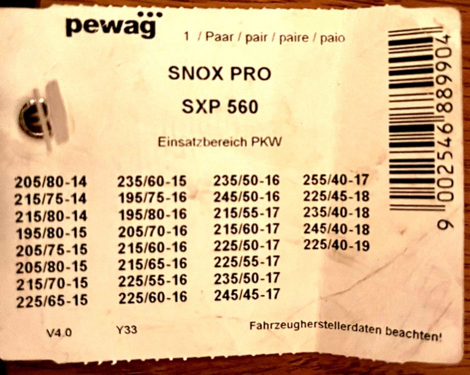 Schneekette Pewag SXP 560 SNOX PRO