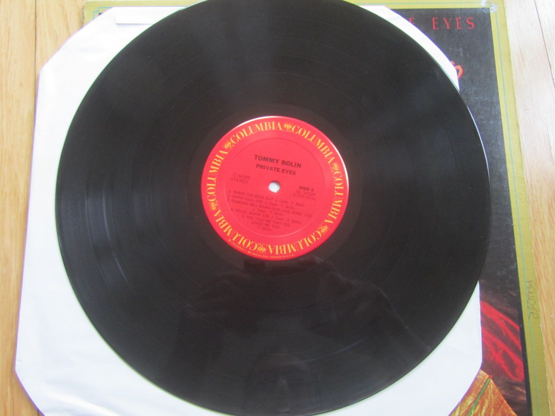 Schallplatten: Tommy Bolin - Private Eyes LP - Vinyl – Gebraucht aus Seengen von mikelele 4