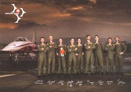 Patrouille Suisse - Poster mit Unterschriften PS Piloten