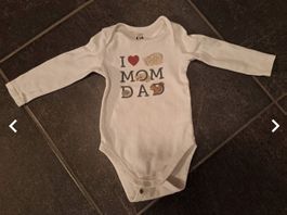 Baby Body Gr. 80 von C&A in weiss