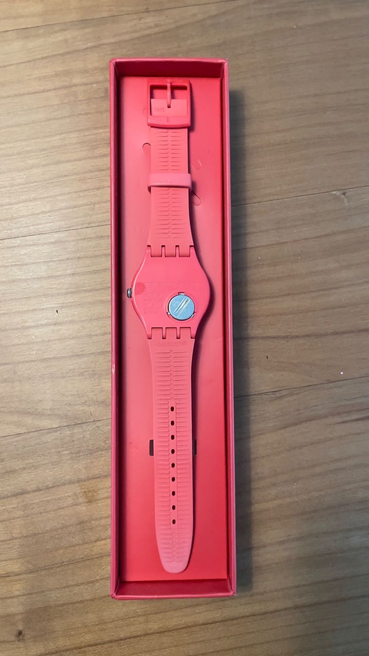 Swatch Orologi: Armbanduhr Swatch rot mit Muster – Usato da Degersheim venduto da ermal86 2