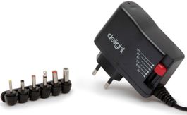 Multi-Stecker-Netzgerät von 3-12V einstellbar / 2.5 Ampere