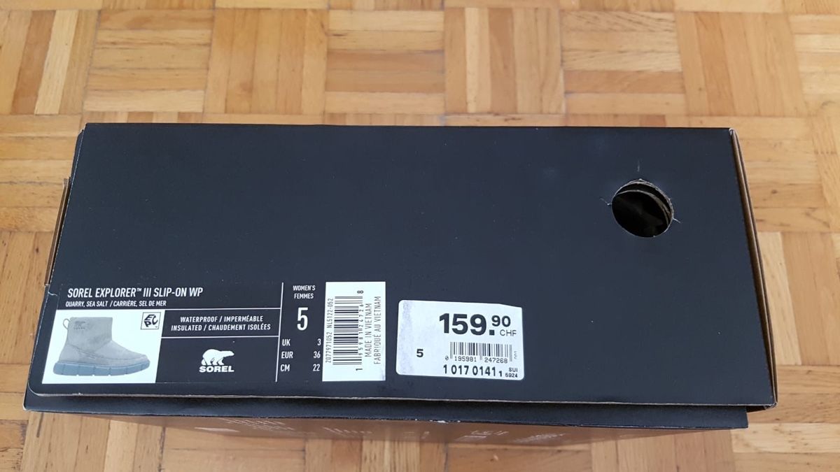 Sorel Scarpe per ragazze: Sorel EXPLORER SLIP-On Gr36,Waterproof. – Nuovo e nell'imballaggio originale da Zürich venduto da 280_yc86 3