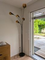 Stehlampe 5-flammig schwarz-gold gebraucht