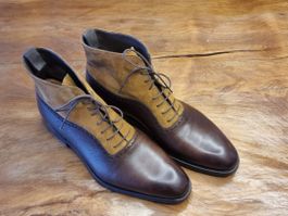 CARMINA Elegante Herren Leder-Schnürstiefel Gr. 45 (10.5)