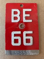 Velonummer BE 66 plaque Velo