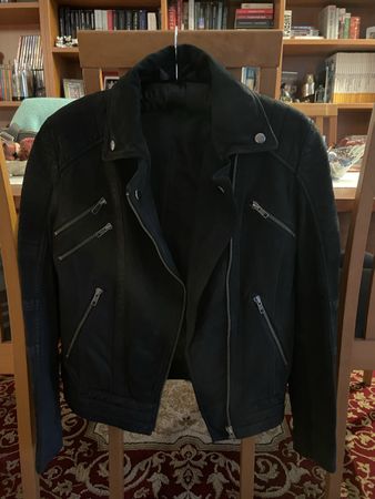Giacca biker in pelle nuova