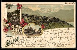 Litho Glion, Gare et panorama sur le lac