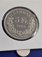 Gedenkmünze 5 Fr. 1982 polierte Platte Gotthardbahn
