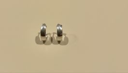 Silver Hoop Earrings, Stylish and Trendy - Perfect Gift!