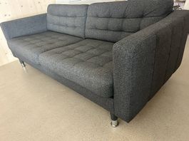 Landskrona 3er-Sofa, dunkelgrau 
