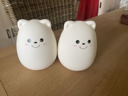LED Lampe mit Bärenmotiv 2er Set Kinderzimmer Nachtlicht