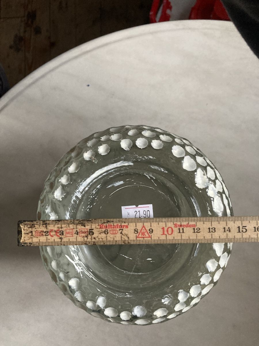 Laternen: Retro Glas Laterne mit Metallrand, Durchmesser 15cm – Neu (gemäss Beschreibung) aus Aarwangen von to-hirschi 3