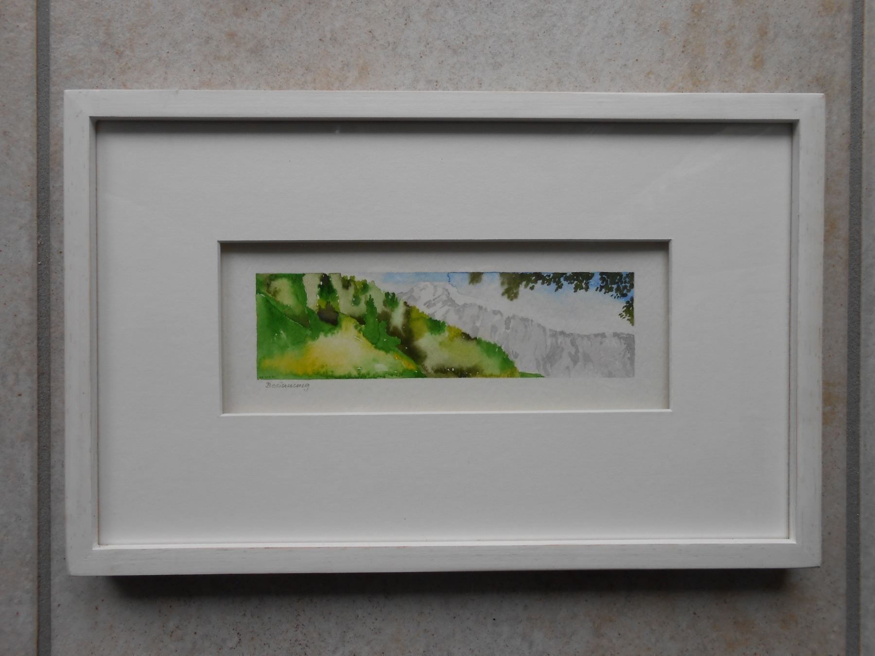 Gemälde: Aquarell CH "Besinnung" GR - (R) – Neu (gemäss Beschreibung) aus Hallwil von pkaiser44