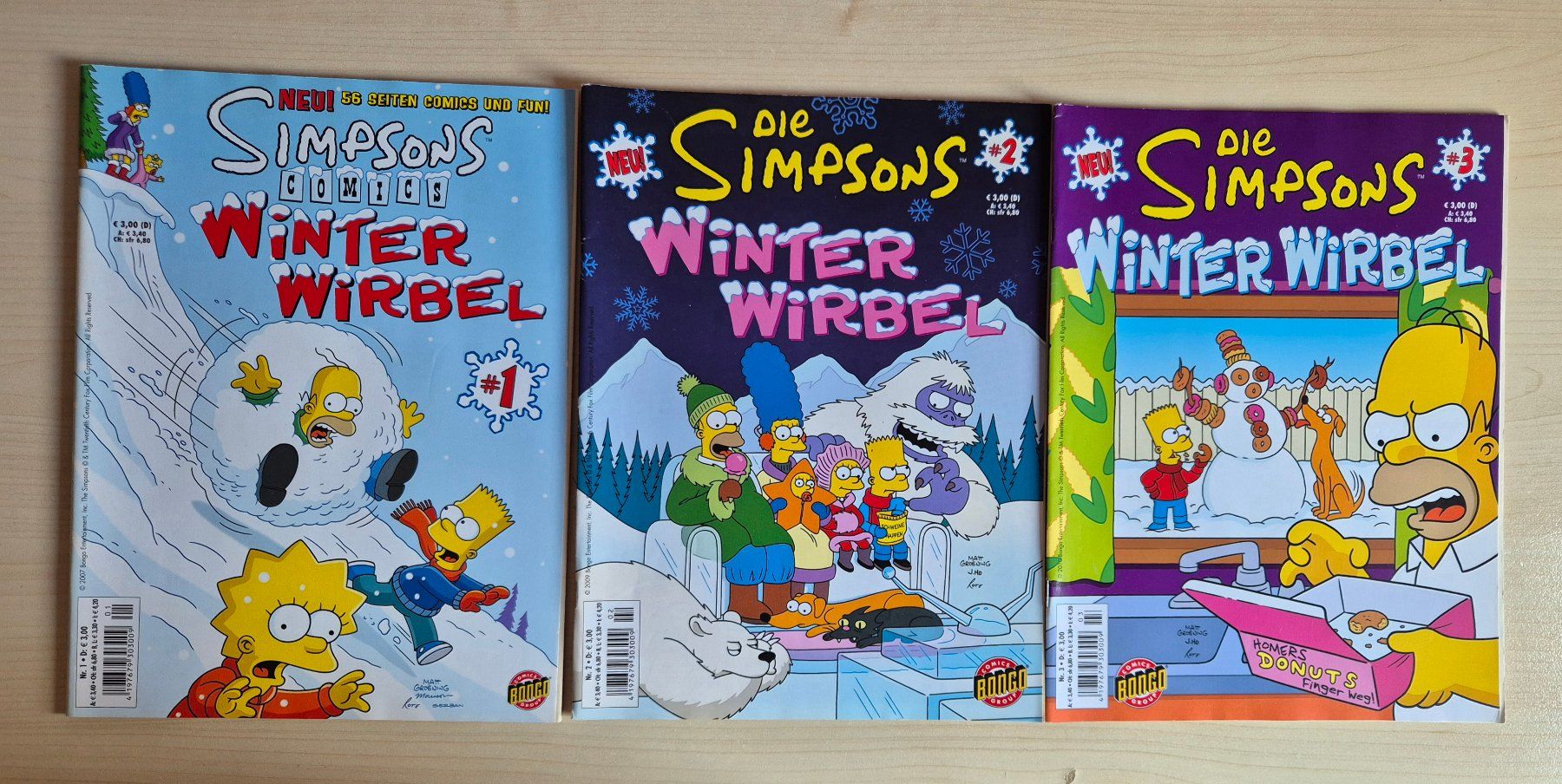 Fumetti: Simpsons Winter Wirbel Nr. 1 bis 9 – Usato da Sargans venduto da Gkohler0