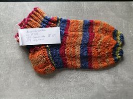 Kurzrohrsocken handgestrickt, Grösse: 38/39