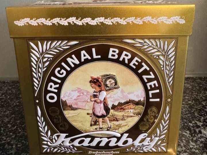 Kambly Altro in Decorazioni & Accessori: Kambly Blechdose 12 cm nostalgisch goldfarben Schweiz – Nuovo (secondo la descrizione) da Oberhofen am Thunersee venduto da Edles_und_Seltenes 1