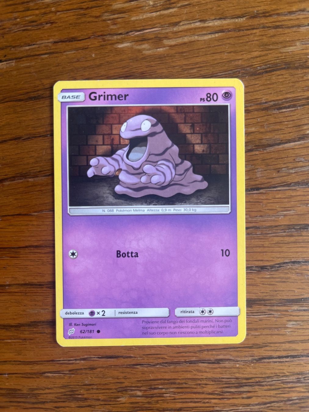 Pokémon Carte collezionabili: Carte Pokemon Grimer - Team Up - IT – Usato da Vernayaz venduto da Darkfrost