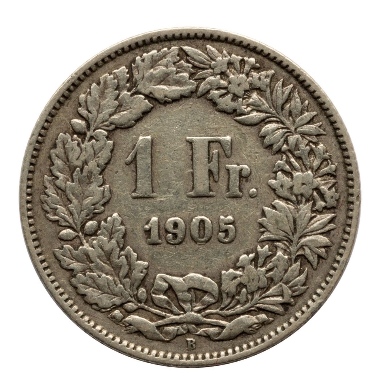 Tutti le monete: Schweiz - 1 Franken - 1905 - Silber – Usato da Rotkreuz venduto da Swiss-Coins
