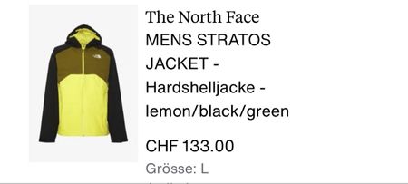 The North Face Stratos Windjacke Herren Grösse L Top!