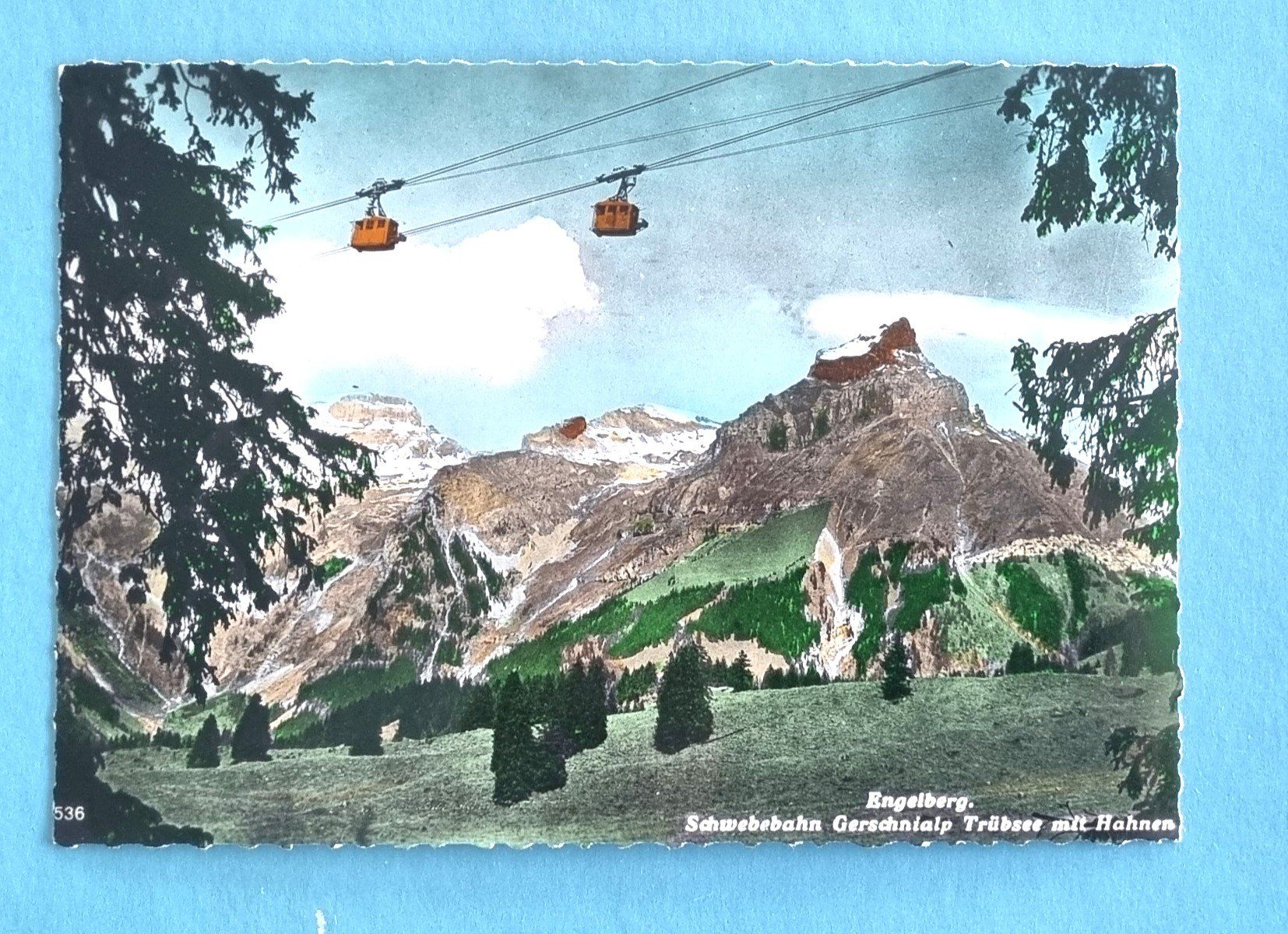 Cartoline postali: Engelberg - Schwebebahn Gerschnialp - Trübsee – Usato da Rothrist venduto da RROENK