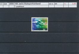 2000 "100 Jahre Radsportverband", ** postfrisch