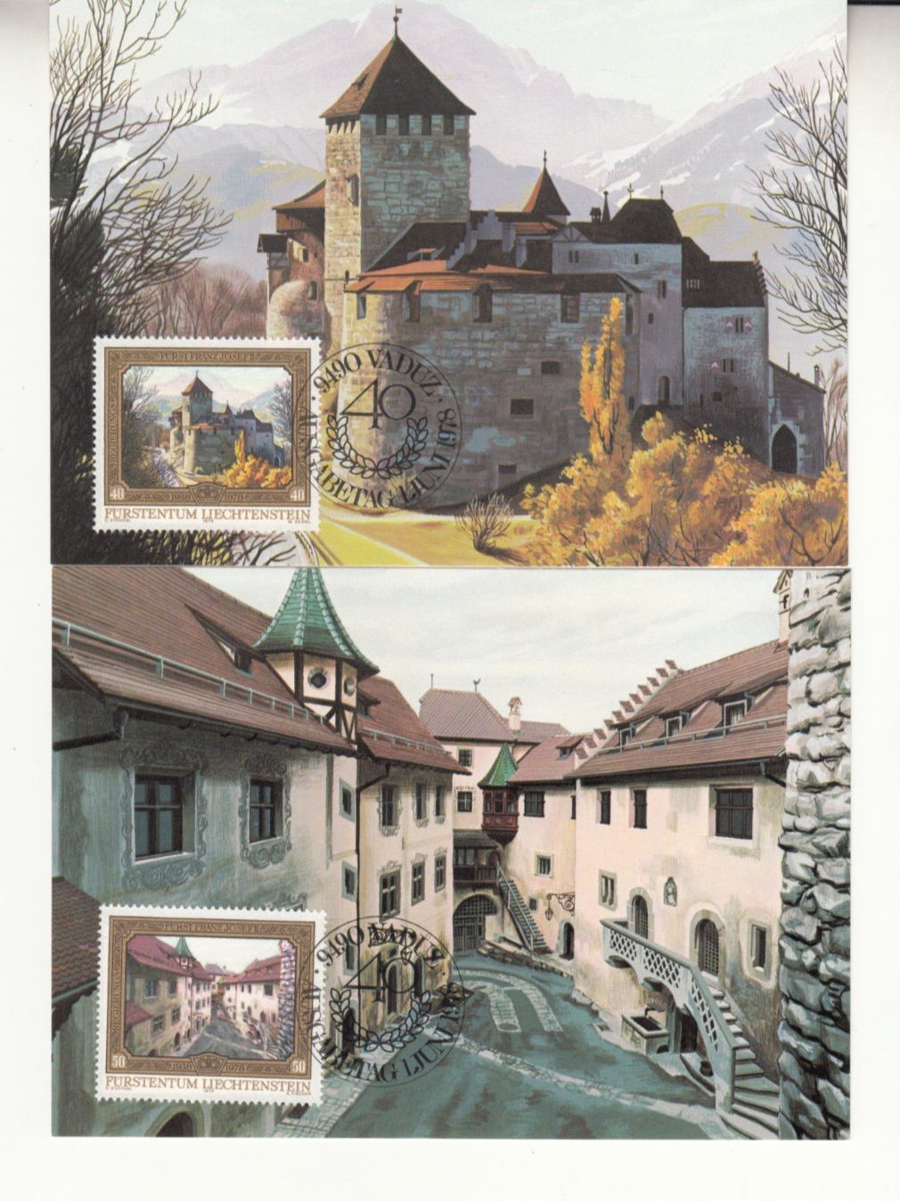 Tutti i francobolli: LBK 644 - 647 auf MK 1 – Usato da Bürglen TG venduto da StampGraf 1
