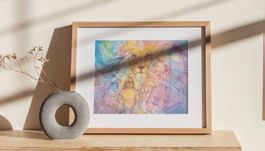 Bild „Lion Spirit“ von Roberta Orpwood SoulBirdArt gerahmt