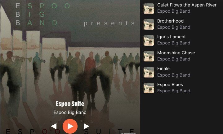 CDs: Espoo Big Band presents "Espoo Suite" – Neuf (Voir description) à Moutier par Lebaladin63 1