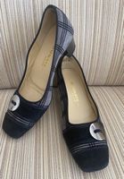 Brunate Vintage Pumps Grau Kariert Gr. 37