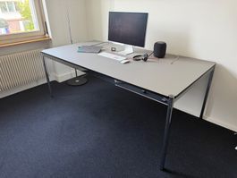 USM Haller Tisch Fenix grigio londra gebraucht guter Zustand