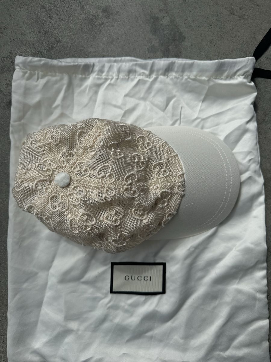 Gucci Copricapi, berretti & cappellini: Rare Gucci GG Monogram Lace Cap – Nuovo (secondo la descrizione) da Zürich venduto da forestF4iry 2
