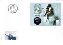 150 JAHRE SITZENDE HELVETIA BLOCK AUF SONDERBELEG 2004  BR91