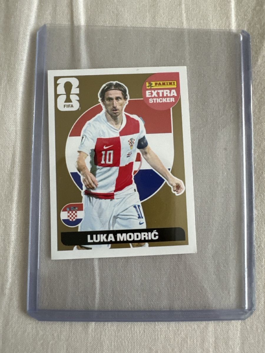 Panini Sammelbilder & Trading cards: Extra Sticker Gold WM 26: Luka Modric – Neu und originalverpackt aus Winterthur von sah_gn89