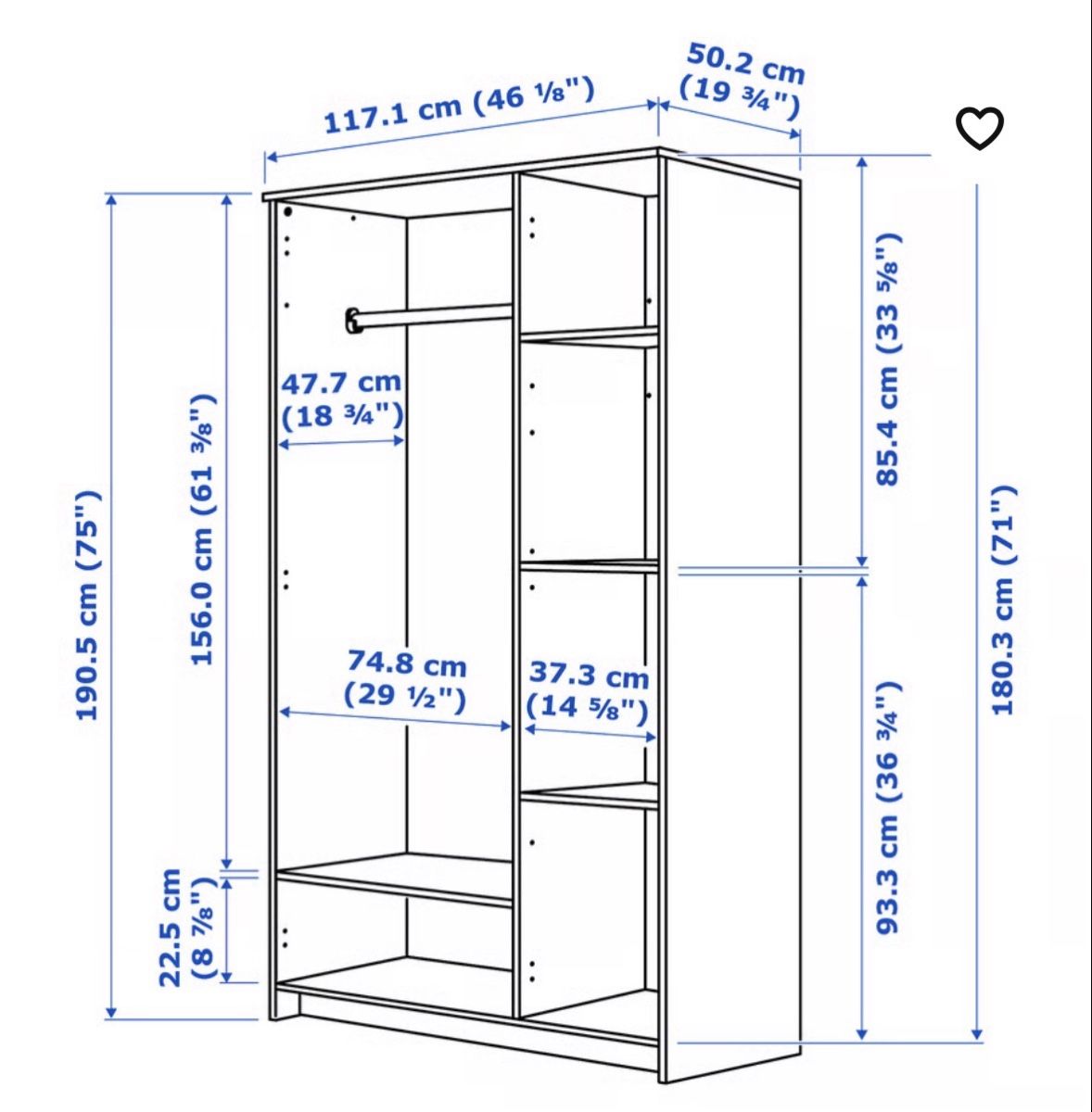 Schränke: Brimnes IKEA Schrank – Gebraucht aus Thun von mimaka 2