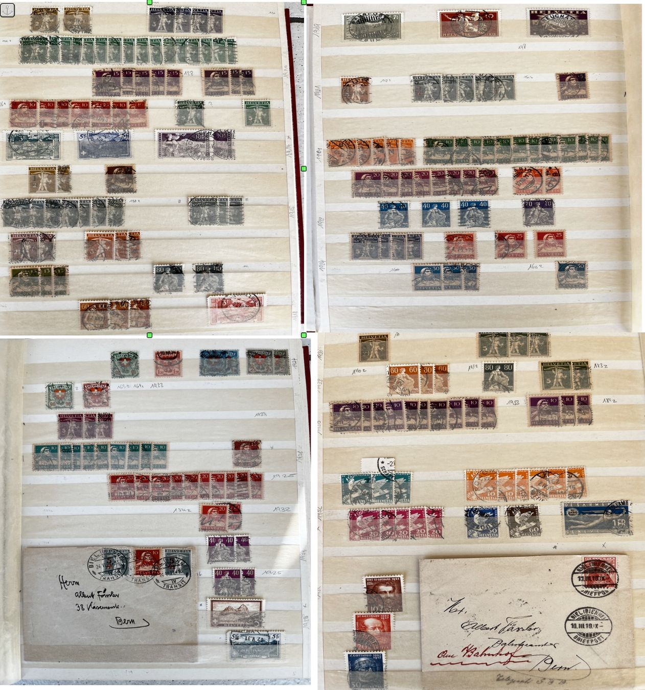 Lindner Alben: Briefmarkensammlung Schweiz – Gebraucht aus spiez von Tschanz 3